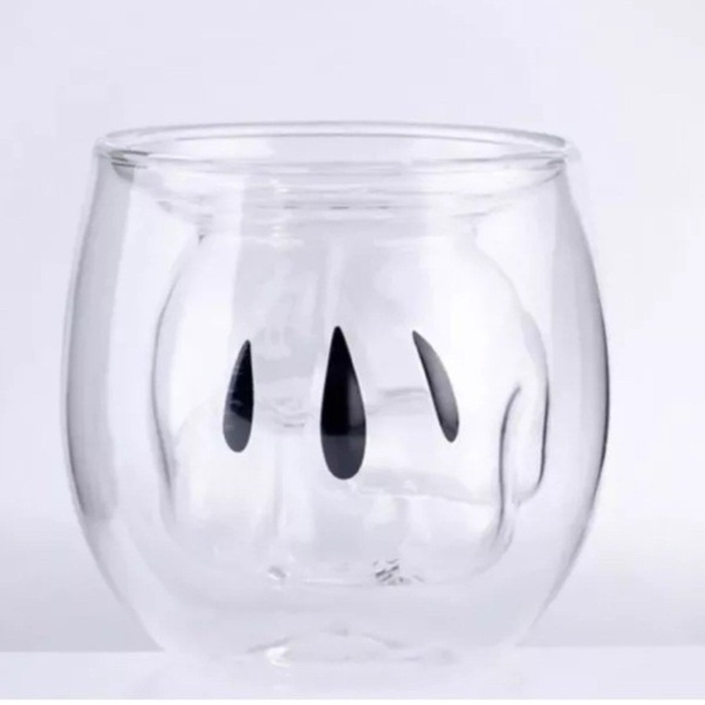 Beast Kingdom 90th Anniversary Mickey Mouse Gloved Hand Double Layer Glass Mug